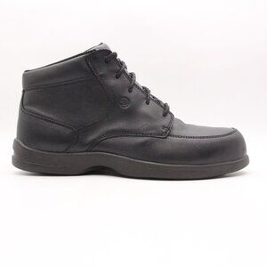 Red Wings Women's Size 8.5 D Black Leather Steel Toe Oil Resistant Ankle Boots